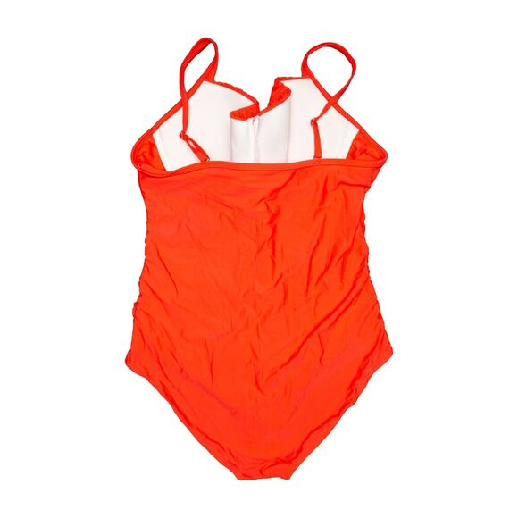 Mazu Swim Tummy Control One Piece Swimsuit Coral Plus Size 22W - Picture 2 of 2